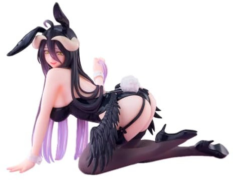 NINJAMO Dämon Angel Girl Desktop Cute Albedo Bunny Version Cute Collectible Noodle Stopper Figure 13.0 cm in