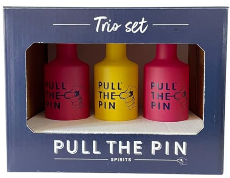 Rum Gift Set - Pull the Pin Raspberry & Strawberry Pink and Passion Fruit & Pineapple, 3x 5cl - 37.5%