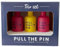Rum Gift Set - Pull the Pin Raspberry & Strawberry Pink and Passion Fruit & Pineapple, 3x 5cl - 37.5%