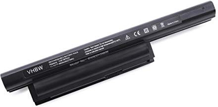 vhbw batteria compatibile con Sony Vaio VPCE-C2RFX/BI, VPC-EC2S1E/BJ, VPC-EC2S0E/WI notebook (6600mAh, 11,1V, Li-Ion) - infochip