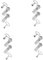 HOMSFOU 8 Sets Distribution Box Lock Core Combination Lock Drawer Lock Deadbolt Door Lock Gate Lock Padlock Key Latch for Door Barrel Lock Key for Electric Meter Latch Lock Metal Silver