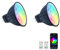 Noobibaba GU5.3 LED RGB Bluetooth MR16 Lampen 5W 12V, 2 Stück, Warmweiß + 15 Mehrfarbig, Fernbedienung & App-Steuerung, Energieeffizient, LED RGB Bluetooth Lamp