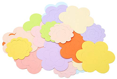 20pcs Rosette Quilling Paper Kit, Farbenfrohe Blumendesign, Dekorationszeit, Bestes für Papierhandwerk, Zwei Verschiedene Größen