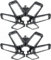 YIQIBRO Garagenlampe LED 185W 18500LM 2 Stück - 6500K Garagenlampe Werkstattlampe mit 6+1 Verstellbaren Paneelen, E26/E27 LED Garagenbeleuchtung Kellerleuchte für Garage, Werkstatt, Keller