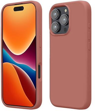 kwmobile Handyhülle für iPhone 16 Pro Hülle, für iPhone 16 Pro Case - Hülle Silikon - kabelloses Laden - Winter Rose