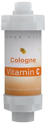 Vitamin C Shower Filter for Hard Water Bathroom Accessories Water Filter Replacement Cartridge Remove Chlorine Fluoride Heavy Metals Improves Skin Condition Protects Hair Mandarin Orange Scent