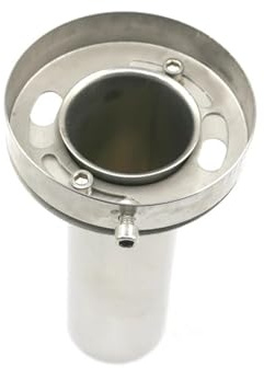 Auspuffblende Universell Verstellbarer 85 Mm 35 Zoll/98 Mm 4 Zoll/110 Mm 45 Zoll Auto-Auspuffschalldämpfer Aus Edelstahl Und Chrom BX101073 Auto Auspuff Schalldämpfer(98mm)