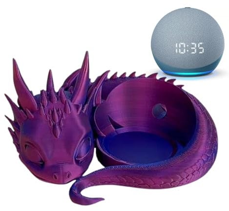 3D Printed Dragon Stand - Speaker Holder Bracket, Creative Smart Speaker Holder with Anti-Slip Base, for Fantasy & Tech Lovers