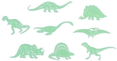 IMIKEYA 4satz Luminous Dinosaur Wandaufkleber Selbstklebende Fluoreszierende Wanddekoration Für Kinderzimmer Schlafzimmer Und Wohnräume Kreative Dinosaurier Wandsticker in Leuchtendem Grün