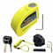 DGOINGPI Pinza Antirrobo Moto Candado de Disco con Alarma para Motocicleta y Bicicleta, antirrobo, de aleación de Aluminio, con recordatorio y Soporte de Bloqueo, 6 Colores(8300 Green)