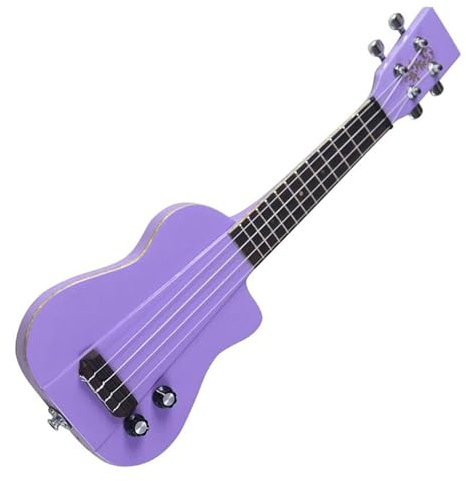 Ukulele 21 Zoll Silent Ukulele Volllinde Lila Farbe