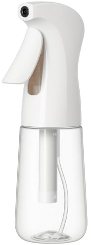 Beugo Botella Pulverizador Agua Peluqueria 200ml, pulverizador pelo Continuo, spray bottle Reutilizable, difusor agua, Fina Niebla Pulverizador, bote spray pulverizador para peinado, plantas, Blanco