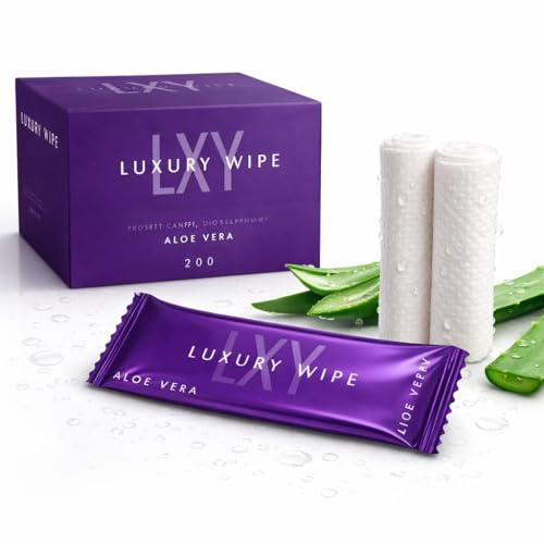 Salviette à l'aloe vera (paquet de 200 unités) - Lingettes humides - Lingettes - Lingettes pour le nettoyage - Lingettes - Lingette humide - Lingettes - Lingette rafraîchissante