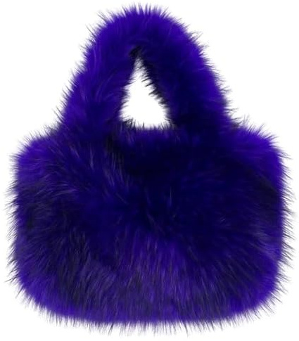 ITRHJTGP Plüsch Tasche Mode große Einkaufstasche Luxus Kunstpelz Frauen Handtaschen Designer Dame flauschig weiche Plüsch Shopper Tasche warm Winter Sac