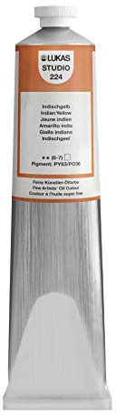 LUKAS STUDIO OIL 200 ml, Ölfarbe in Premium-Qualität, Farbton Indischgelb