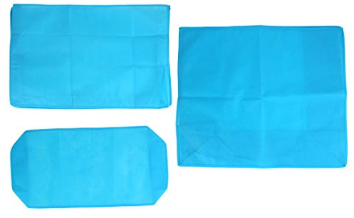 sourcing map Blue Dustproof Shield Cover Set for 22 LCD Computer