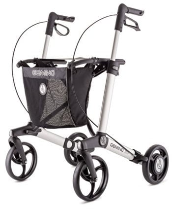 Sunrise Medical Gemino 30 M SpeedControl Leichtgewichtrollator - WALKER - Rollator - Gehhilfe - Aluminium - Titanium - Erwachsener