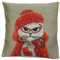 BelgianTapestries Kissen, Zierkissen 47 X 47 cm Fashionista Cat, Gobelin Cushion Kissenhülle