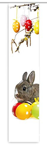 gardinen-for-life Flächenvorhang Osterhase II, Gr.60x245 cm Schiebevorhang mit Druck-Motiv, Tolles Ostermotiv, Ostern