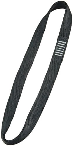 Absturzsicherung Bandschlinge 30 KN, nach EN 354 und EN 795, 25 mm breit,Länge 0,8 m, schwarz