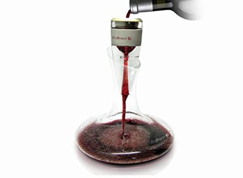 VB VIN BOUQUET Aireator with 1,5 litros Wine Decanter Aireador de Vino, Decantador: Cristal de Bohemia, 27x23x30 cm