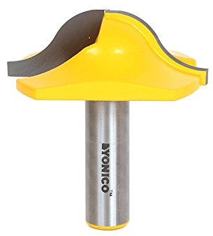 Yonico 18137 2-1/4-Inch Diameter Ogee Groove Router Bit 1/2-Inch Shank