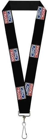 Buckle-Down Schlüsselband, 2,5 cm, Ford Trucks Logo Repeat, Mehrfarbig, Einheitsgröße