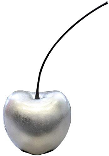 Casablanca 36764 Dekofigur - Skulptur - Kirsche Celebration- Keramik - Farbe: Silber Höhe 42 cm