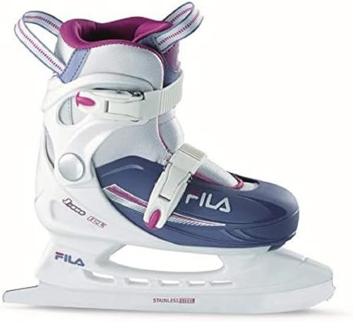 FILA Kinder J-one G Ice Hr Schlittschuhe, Weiß/Hellblau, M/31-35 EU