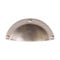 Drawer Pull Handle Heavy Duty Traditional Fingertip Cup Bin Pull Design 97mm Width Supplied Matching Screws Solid Brass Construction Kitchen Bathroom Cupboards Cabinet Doors Drawers (Satin Nickel)