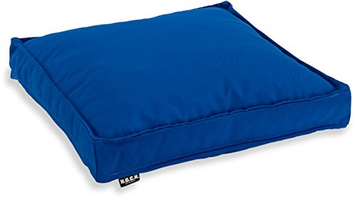 H.O.C.K. Sitzkissen Outdoor Stuhlkissen Classic Uni – UV-beständig, wasserabweisend, Fleckschutz – Garten Terrasse Balkon (50x50x5cm, Royal Blau)