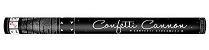 PartyDeco Konfettishooter Locken Silber 60cm