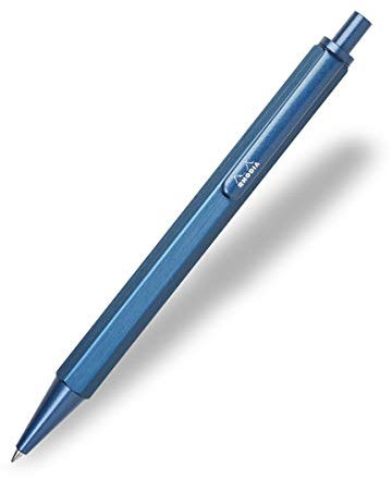 Rhodia 9383C scRipt NAVY Kugelschreiber (0,7 mm, elegant und robust) 1 Stück Marineblau