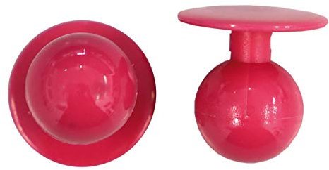 Nashville print factory 3er Pack Kochknöpfe Kochknopfset Kugelknöpfe für Kochjacken (3 * 12Stk.) (Hot Pink)