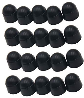 20PCS / Set M6 Schwarz Kunststoff-Haube Schraube Mutter Schutzkappen-Abdeckung Hexagon Sechskantschrauben praktisches Werkzeug