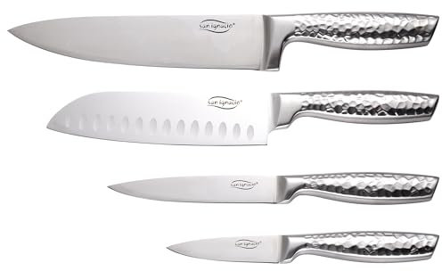 Set de 4 cuchillos acero inoxidable San Ignacio Origen plata (color)
