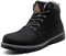 PASTAZA Warme Winterschuhe Herren Damen Winterstiefel Outdoor Winterboots Gefüttert Schneestiefel Dunkles Schwarz 40