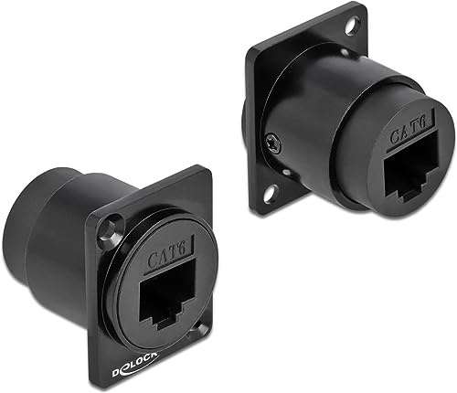 Delock D-Typ Modul RJ45 Cat.6 Buchse zu Buchse