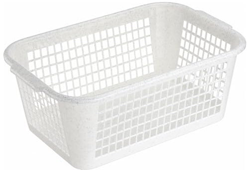 MiraHome Aufbewahrungskorb 35x24x14,5cm 9L 3er Set – Allzweckkorb aus robustem Plastik (BPA-frei) – Aufbewahrungsbox für Küche & Bad – Perfekter Korb für Aufbewahrung – Granit