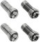 Murtenze 4 Pack Die Grinder Collet Adapter, 1/4 and 1/8 Arbors Shanks, 2 Pack 3mm and 2 Pack 6mm Die Grinder Collet, Suitable for Grinding Machine, Router, and Other Tools