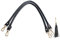 Beaulegan Handbag Leather Handles Replacement 2 Pcs, 60cm Long（Black/Gold）