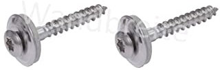 Spenglerschrauben aus Edelstahl V2A rostfrei 2-teilig mit EPDM-Dichtscheibe D15mm TX20 Antrieb Torx DIN 7995 ISO 3506 (4,5 x 35 mm, 200)