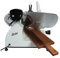 Palatina Werkstatt ® Berkel Red Line 300 | Gastro-Aufschnittmaschine Allesschneider | Messerdurchmesser 300 mm | weiss | integrierter Schleifapparat | + Servierbrett aus Fassholz