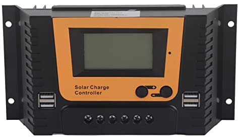 Contrôleur Solaire, Contrôleur de Chargeur de Panneau Solaire 30A avec écran LCD pour Contrôle de Charge 12V/24V/36V/48V BSC3048