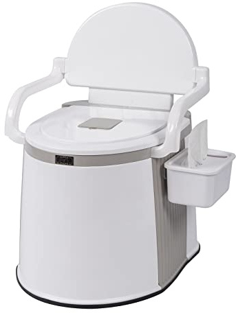 Outvita Tragbare Toilette, leichtes Camping-Töpfchen, Nachttisch-Toilette mit abnehmbarem Inneneimer und herausnehmbarer Aufbewahrungsbox für Boot, Van, Wandern, Angeln, Badezimmer, Krankenhaus