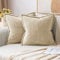 MIULEE 2er Set Kordsamt Kissenbezüge Samtkissen Weich Dekokissen Dekorativ Kissenbezug Modern Kissenhülle Sofakissen Zierkissen Couchkissen für Wohnzimmer Schlafzimmer Beige 50x50 cm