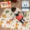 Mallie® Spielmatte Baby Faltbar inkl. Gratis Tragetasche 180x150x1cm [100% BPA- und Schadstoff-Frei] Doppelseitige Krabbelmatte Baby, Krabbeldecke Baby I Baby Play Mat, Spielmatte Baby Faltbar