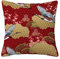 Überwurf Kissen Fall Quadratisch Kissenbezug,Japanischer Kimono Kirschblüten Kranich Kiefer mit orientalischen Motiven,Home Dekorative Sofa Sessel Schlafzimmer Wohnzimmer 45x 45cm