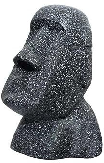 Cabilock Figur Der Osterinsel Mülleimer-Organizer Stoffbezüge Für Moai-Kopf Papierhandtuchhalter Für Das Wohnzimmer Aufbewahrungsbehälter Für Servietten Statuette Gewebe