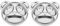 NAMOARLY 2Pcs Stainless Steel Divided Food Plates for Toddlers Cute Panda Design Compartment Tray for Boy Girl Meals Food Serving Plates for Snack and Dinner